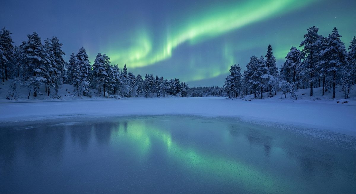 Finnisch Lappland im Winter