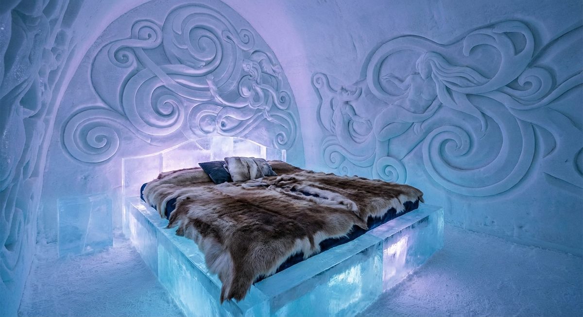 Icehotel Sweden art suite interior